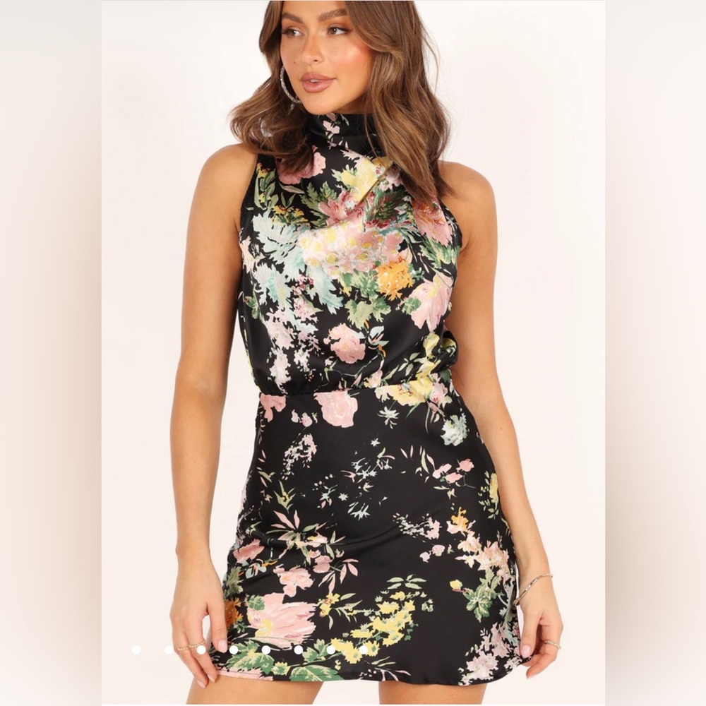 Anabelle halter neck mini dress - Petal and pup